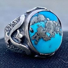 anello uomo vintage argento