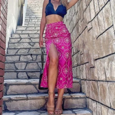 Gonna donna Zara fucsia