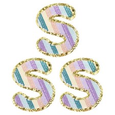 3Pcs 5.5cm/2.17" Toppe Lettera