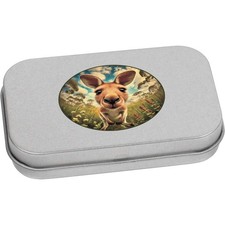 'Trail Cam Kangaroo' Scatola di latta / immagazzinaggio con cerniera in metallo (TT051895)
