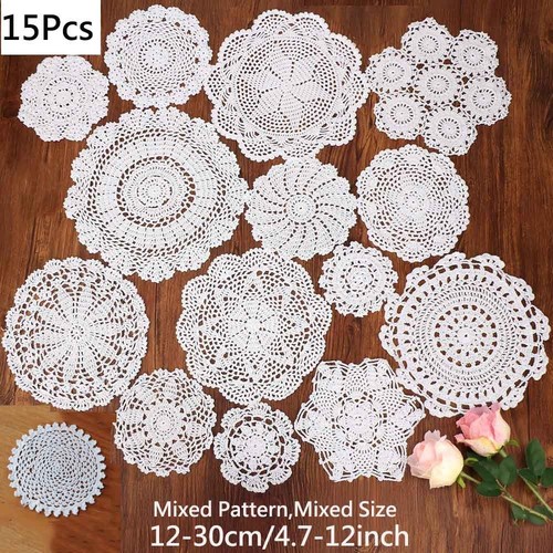 15pz lotto bianco - 15pz/lotto, 4,7-12"