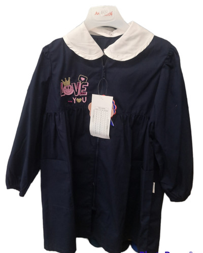 Grembiule con zip bimbina blu