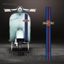 Adesivi Stickers Fascia adesiva per moto Piaggio Vespa 50 125 150 200 Martini