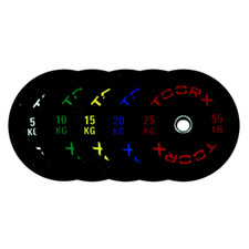 Toorx Disco Bumper Crumb olimpico diametro 50mm Nero/Verde