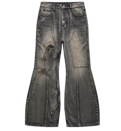 Jeans uomo grigio blu denim - blu,