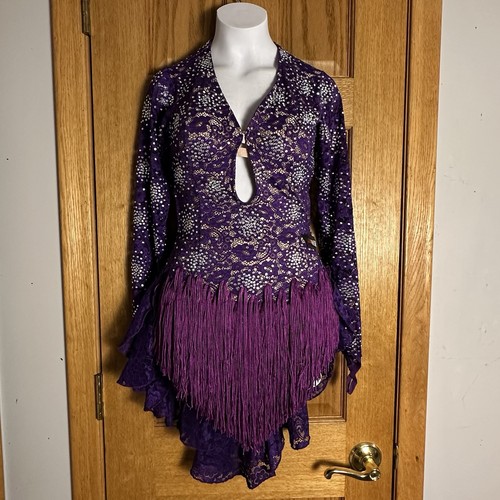 Costume danza salsa frange