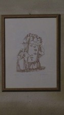 r659 Disegno su carta vergata