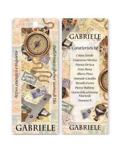 Segnalibro gabriele - 3d,