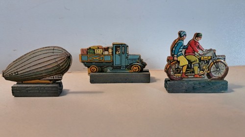 Pions jeu ancien dirigeable - jeu,