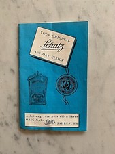 Libretto di istruzioni e pubblicitario  Day clock Schatz Germany 800