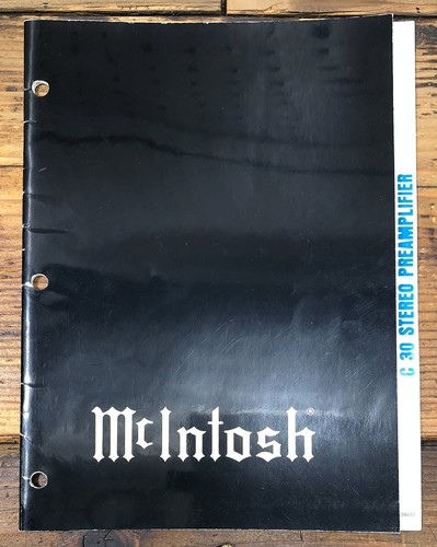 Mcintosh c30 30 - mcintosh, c-30