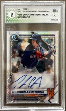 Topps Bowman 2021 mega box Mojo Pete Crow Armstrong auto on card New York Mets