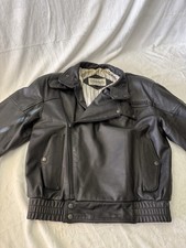 Fieldsheer Giacca Moto Pelle Uomo 42 Inghilterra Vintage Nero Biker