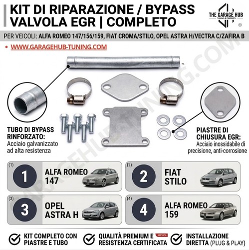 Kit riparazione valvola egr - kit,