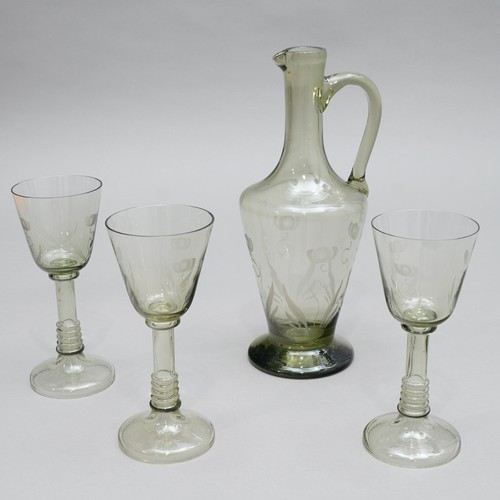 Stile liberty caraffa vetro - liberty, di