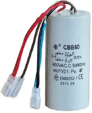 Condensatore 3 fili ricambio paranco elettro l'europea tiratutto TT200-22mF+6mF