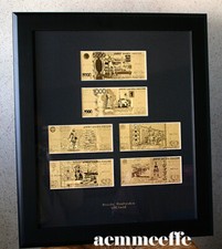 SERIE BANCONOTE RUBLI RUSSI IN ORO 24K CON CERTIFICATO