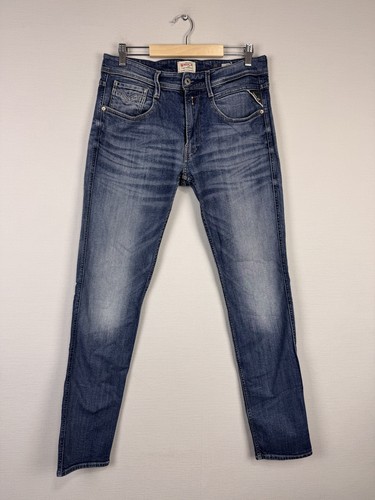 Replay blue denim anbass - anbass, zip