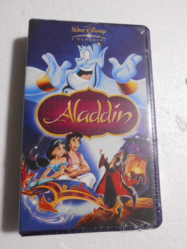 Vhs aladdin walt - aladdin, disney