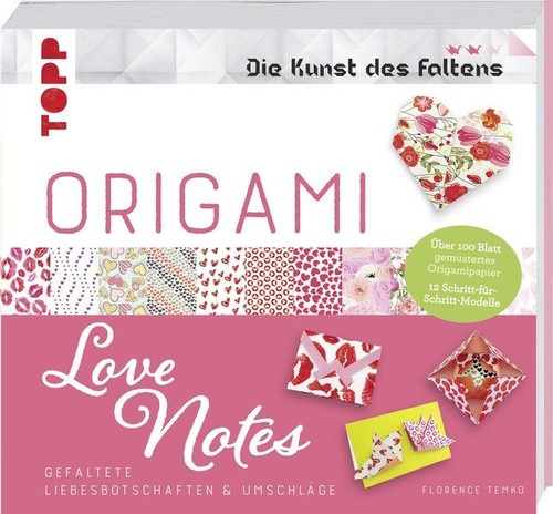 Origami love notes die kunst - love,