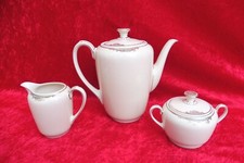 Bella, vecchio Pot Caffè Con Zuccheriera E Brocca Latte, 50 Anni Zeh Scherzer