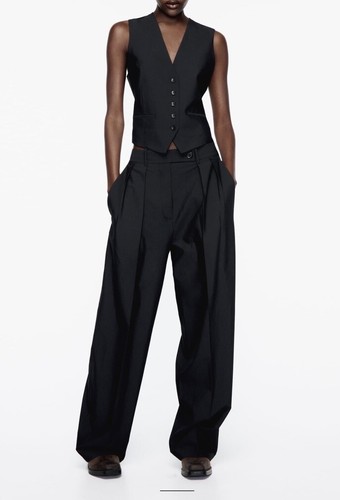 Zara pantalone donna nero - zara,