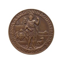 *HH* Medaglia Devozionale Confraternita San Giovanni Battista Dei Genovesi Roma 