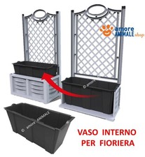 VASO INTERNO per Fioriera Separe' Bama - 79x35x37cm / 63 Litri / Antracite