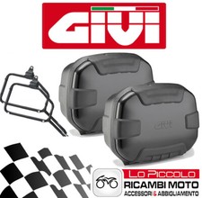 GIVI 2 VALIGIE LATERALI ALL. TRK35B NERE + STAFFE PLR5103 BMW F 800 GS 2016 2017
