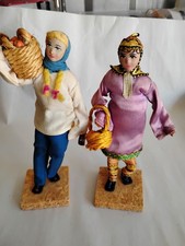 2 Vintage Sabra Folk Dolls