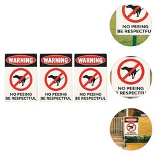  3pcs Iron Pet Dog No Segnale di avvertimento water No Peeing Notato Segnale di