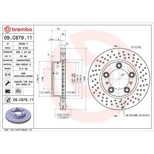 Dischi freno brembo asse - brembo,