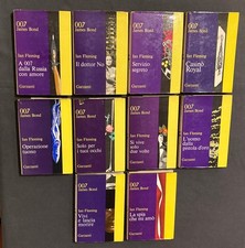 Lotto 10 libri Ian Fleming 007 JAMES BOND Garzanti 1963 '65 '66 vedi lista