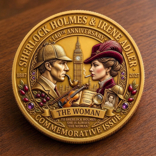 Moneta commemorativa sherlock - moneta,