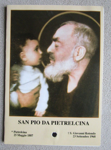 Reliquia santino san pio - santino,