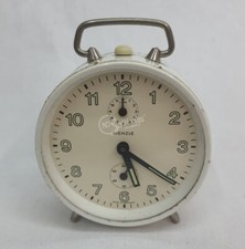 Sveglia orologio vintage Kienzle colore bianco in ferro d'epoca collezionismo 
