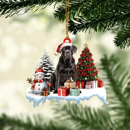 Cane corso flat christmas - cane, 2d