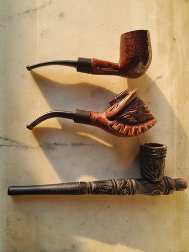 Stock pipe vintage legno - stock,