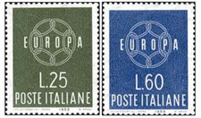 1959 ITALIA - EUROPA - 2 val