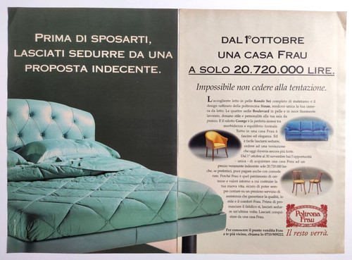 Pubblicita poltrona frau - pubblicita',
