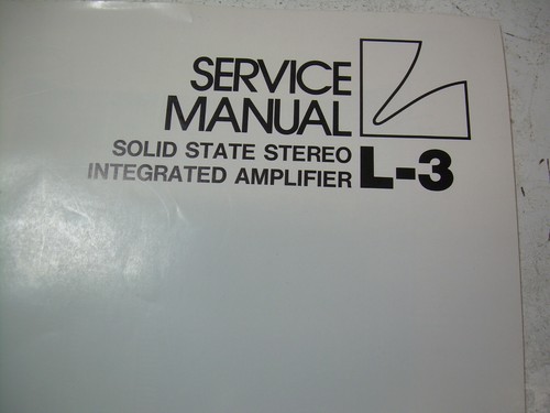 Luxman manuale servizio - luxman, di