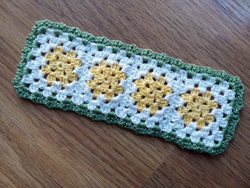Daisy handmade yellow white - handmade,