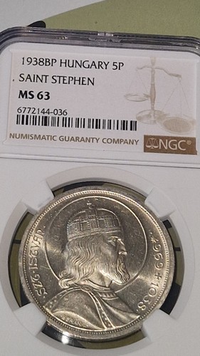 1938 ungheria 5 argento - 1938,