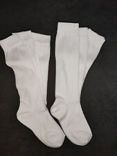 12 paia Calzini unisex bianchi, in filo di scozia, mod. gambaletto tg. 25-28