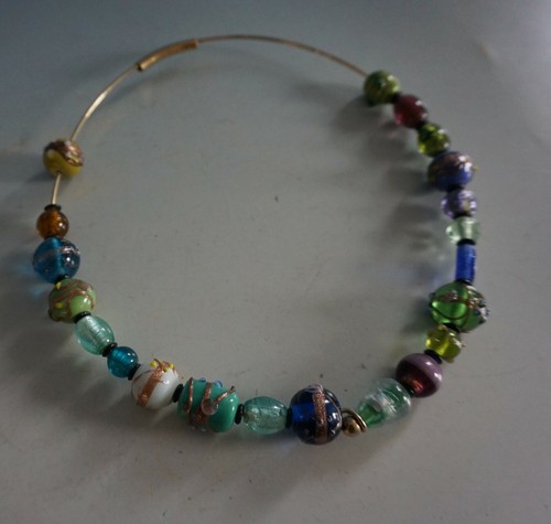 Collana vintage vetro - vetro, di
