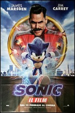 SONIC Locandina Film Originale 55x78" 2Sh Italiano FOWLER JIM CARREY MARSDEN SEGA