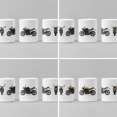 Tazza caffè moto triumph - caffè,
