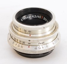 Tessar 4,5/40 rosso T Carl Zeiss Jena M42 (BV) F/4,5 40 mm ⭐ alluminio 10 lamelle ⭐✅(8356