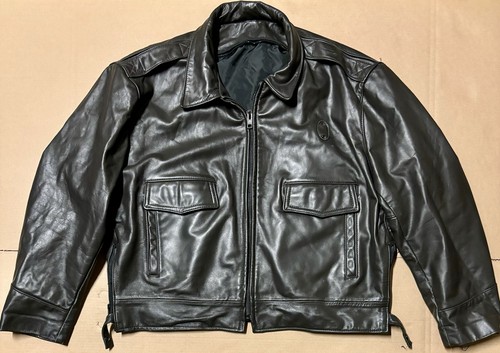 Giacca cappotto polizia pelle