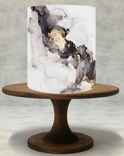 Torta commestibile in marmo